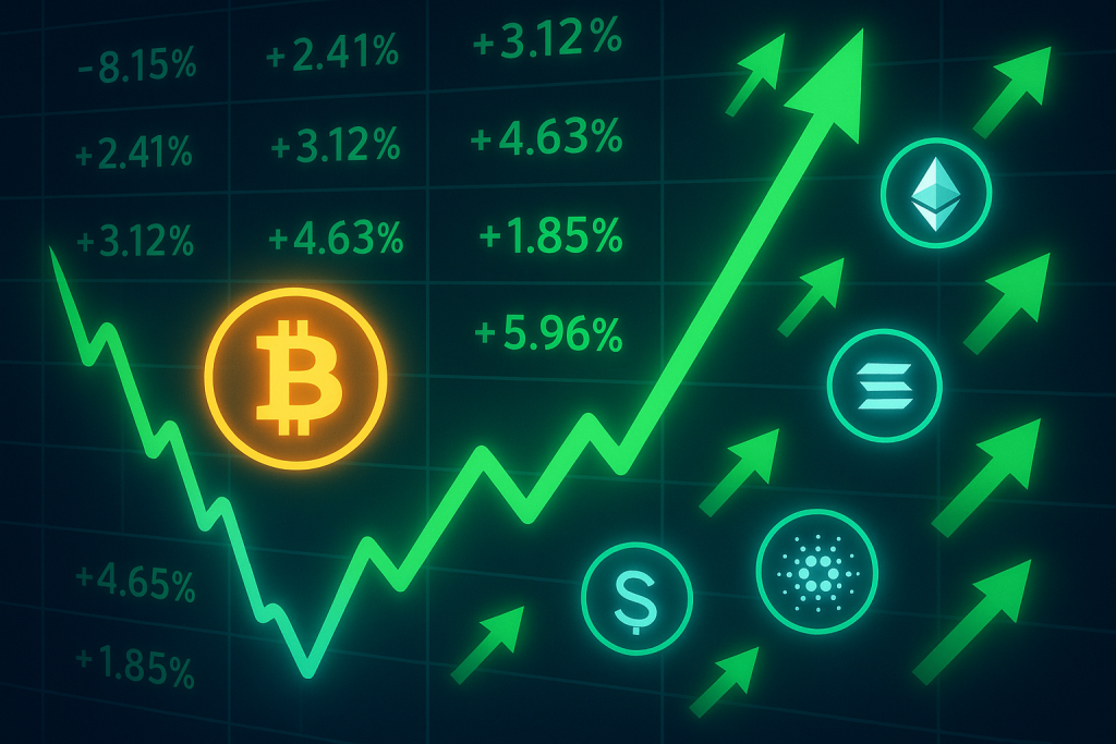 Crypto market rally today: here’s why Bitcoin and altcoins are going up